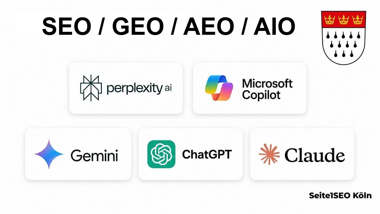 SEO Agentur Köln für Google, Google Maps und KI-Suche – Seite1SEO